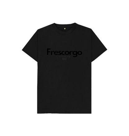 Black Kid\u2019s Organic Cotton Modern Frescorgo Clothing Tee