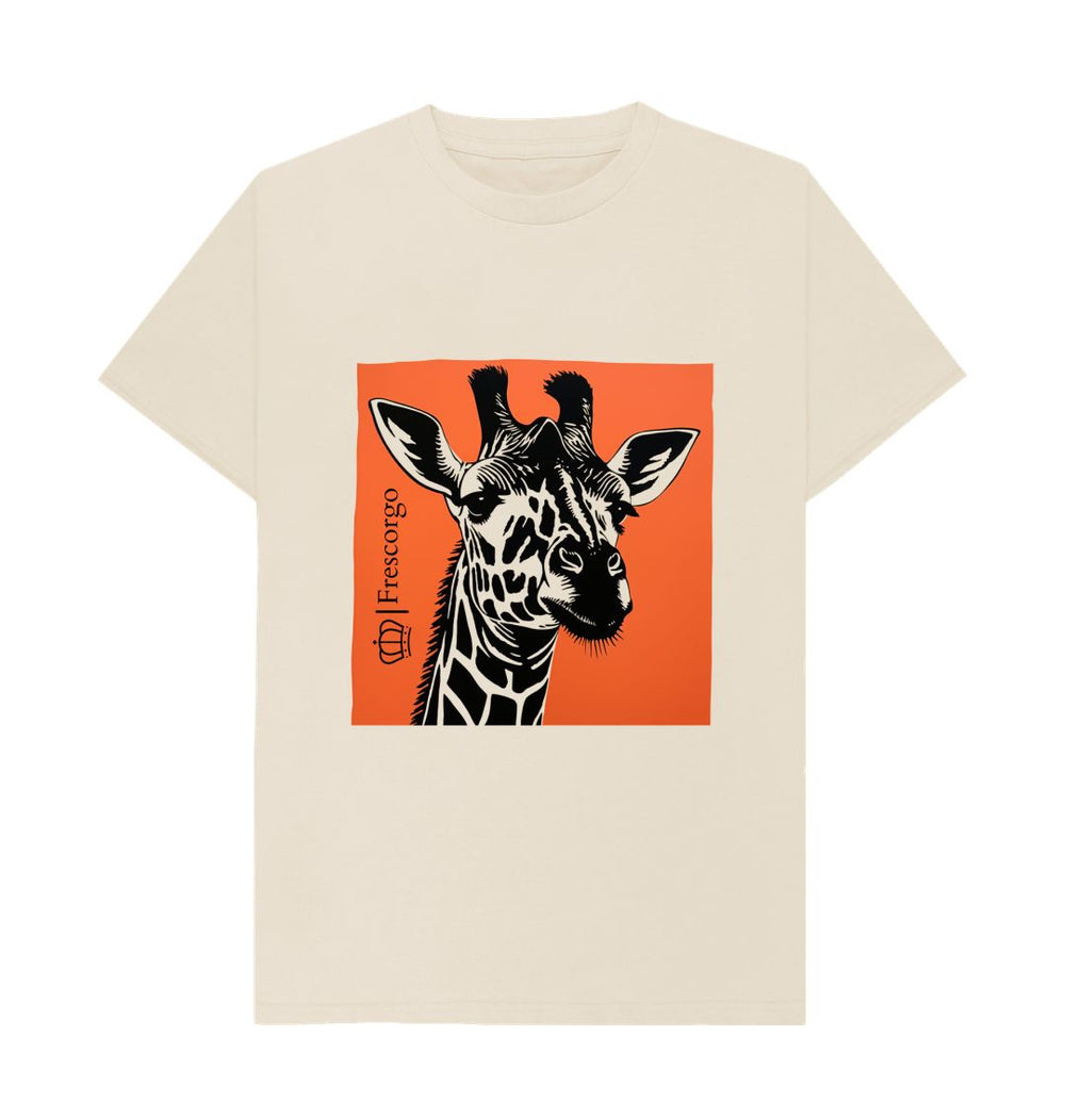 Oat Men\u2019s Organic Cotton Retro Giraffe tee