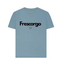 Stone Blue Women\u2019s Organic Cotton Modern Frescorgo Clothing Tee