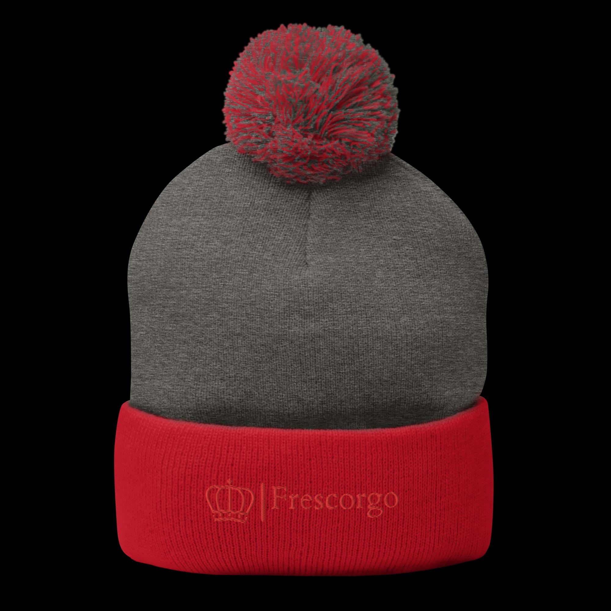 Red Pom-Pom Beanie