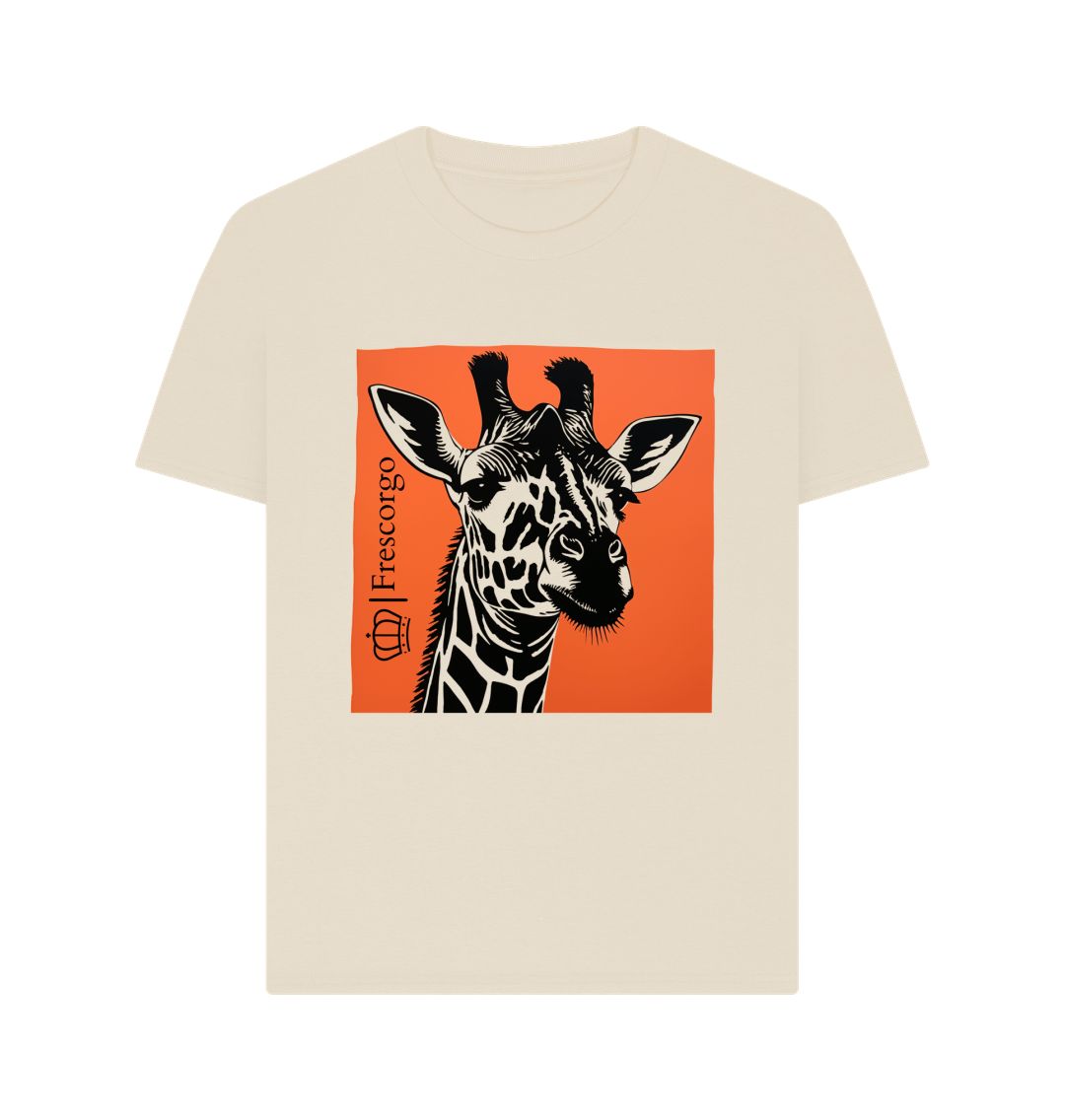 Oat Women\u2019s Organic Cotton Retro Giraffe tee