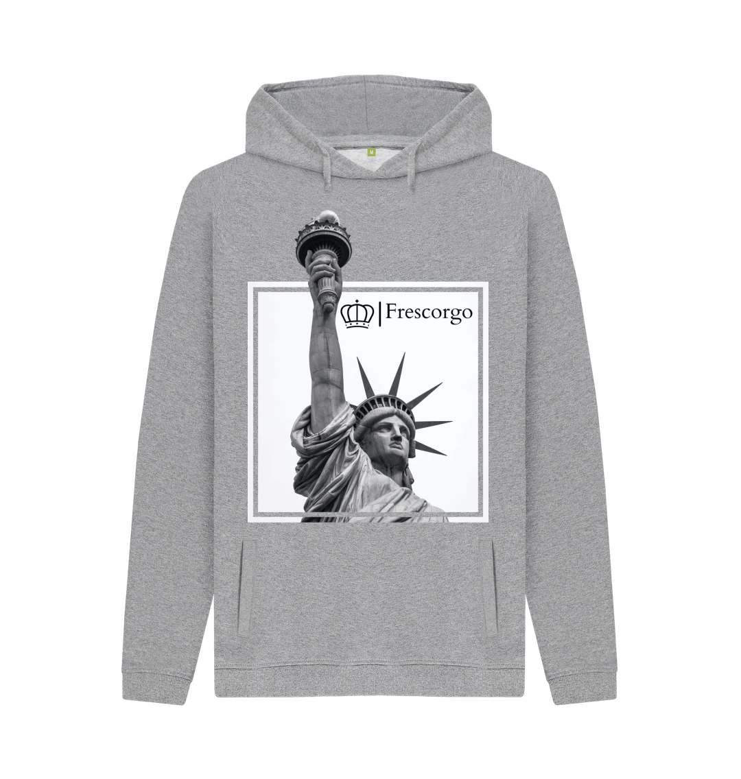 Light Heather Printed Hoody Front