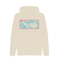 Oat Printed Hoody Front