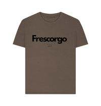 Chocolate Women\u2019s Organic Cotton Modern Frescorgo Clothing Tee