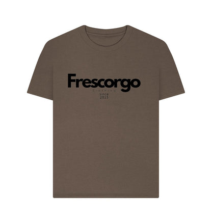 Chocolate Women\u2019s Organic Cotton Modern Frescorgo Clothing Tee