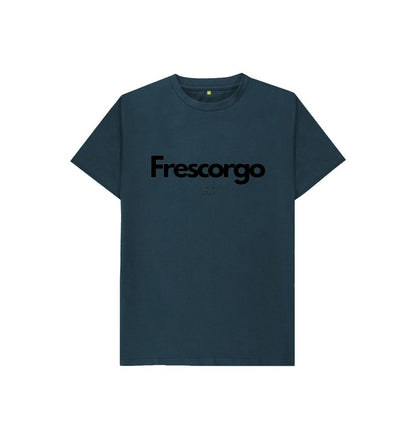 Denim Blue Kid\u2019s Organic Cotton Modern Frescorgo Clothing Tee