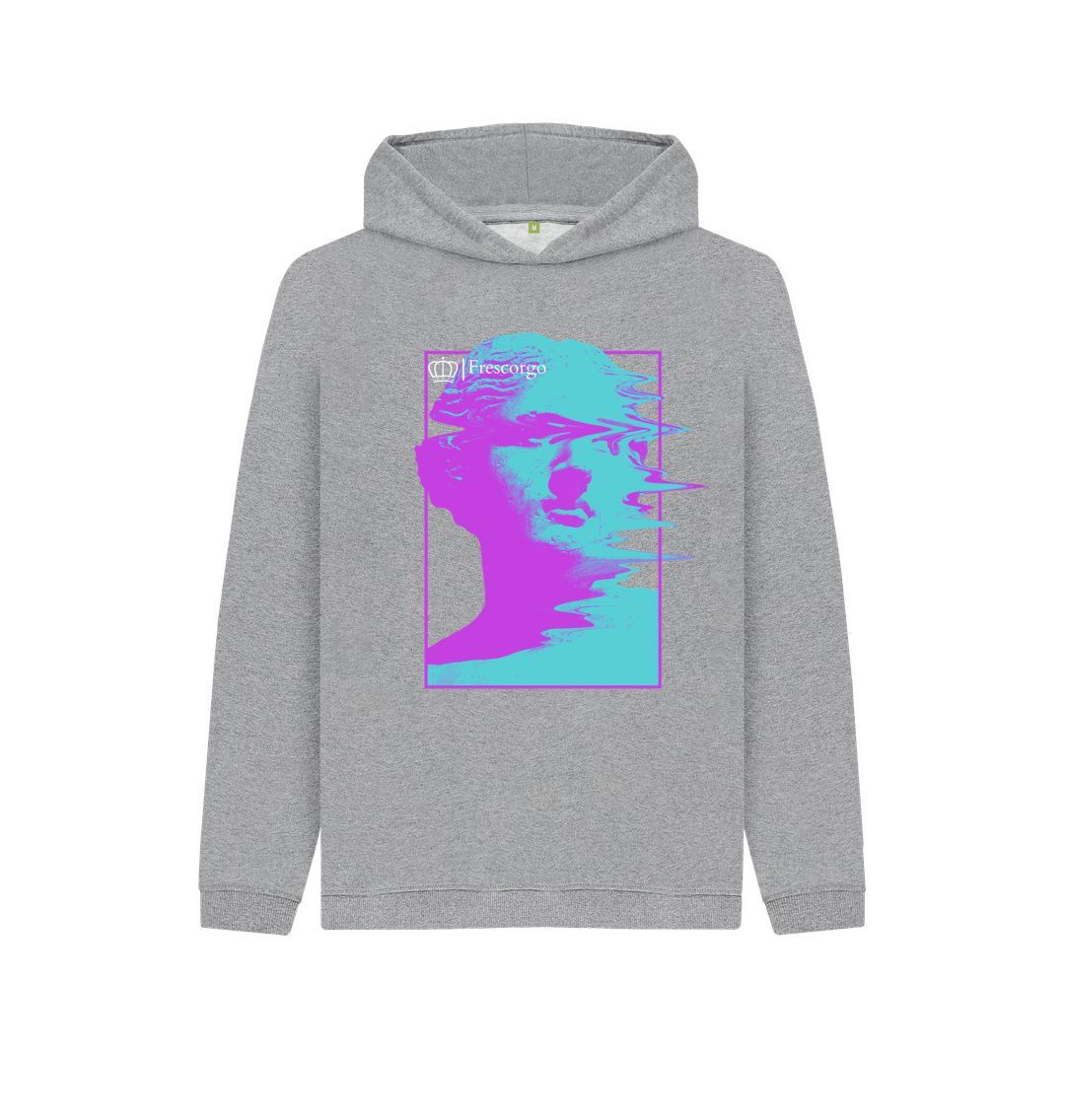 Athletic Grey Men\u2019s Blurry Statue Hoodie