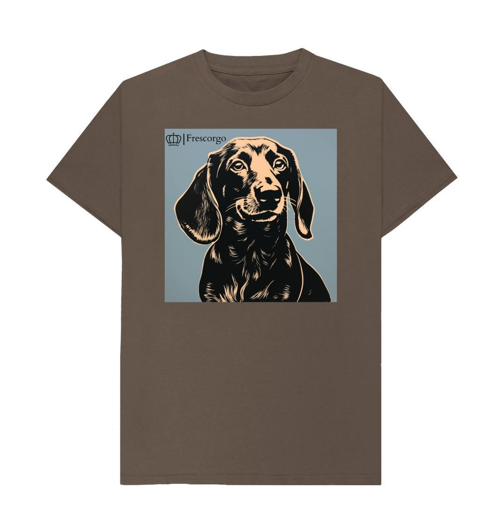 Chocolate Men\u2019s Frescorgo Yellow and Black Dog Tee